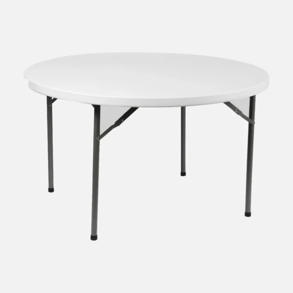 طاولة فايبر Y122 بيضاء مقاس 120 × 120 سم